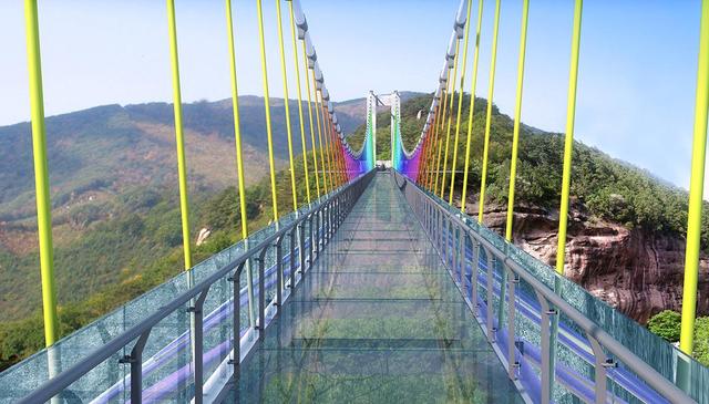 重庆主城唯一3D全景玻璃桥 来迎龙峡玩穿越赏